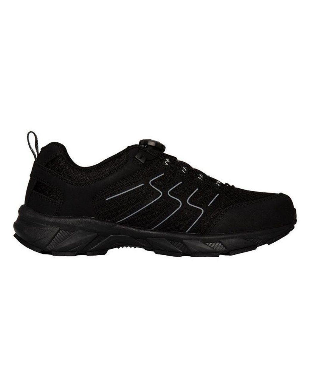 SKOGAN Wanderschuhe Mesh Sneaker in Black für Herren