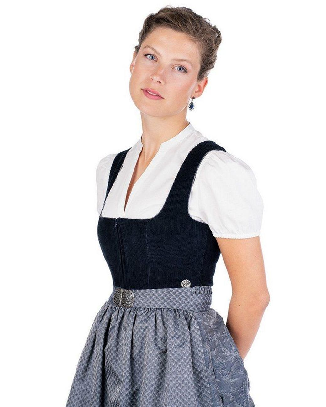 Marjo White Dirndlbluse Dirndlbluse