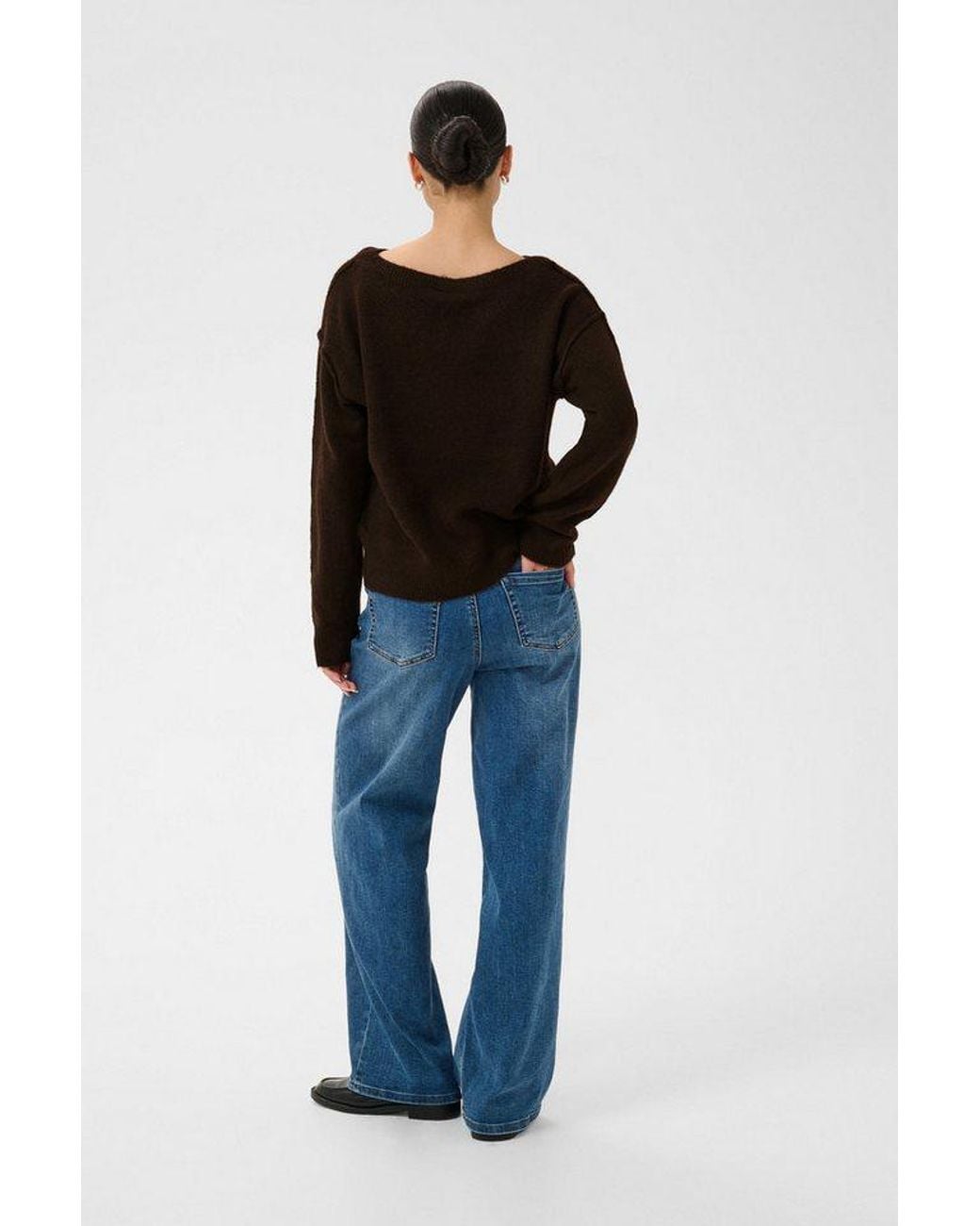 Kaffe Black Strickpullover Strickpullover Kairis