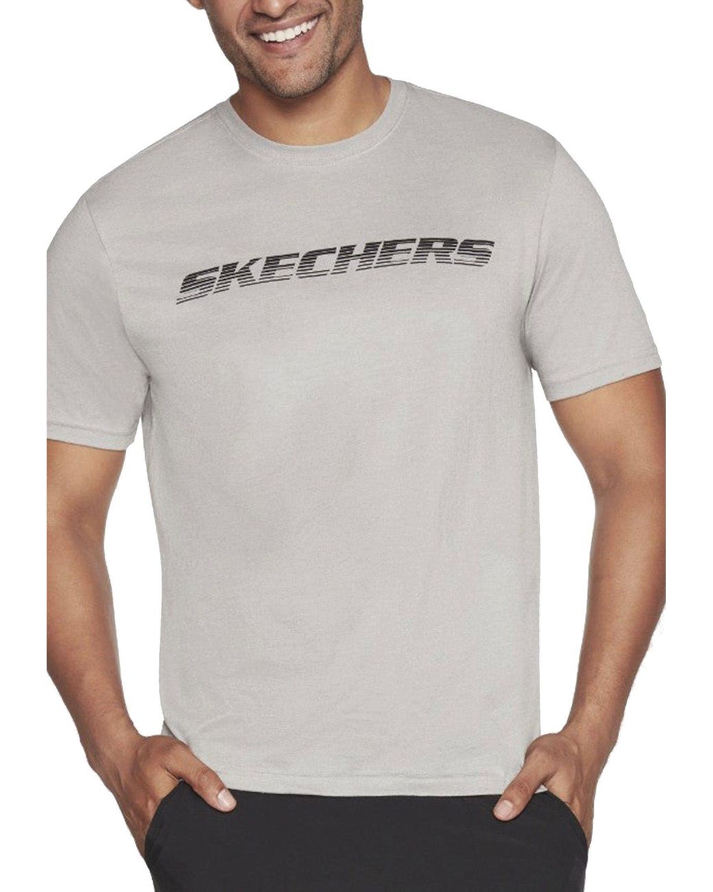 Skechers Poloshirt MEN\'S MOTION TEE in Grau für Herren | Lyst DE | Sport-T-Shirts