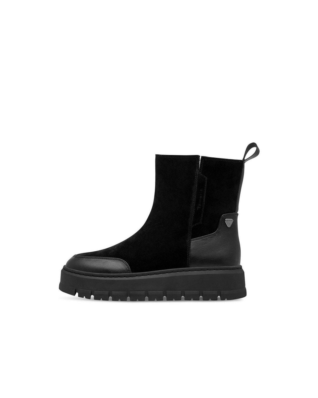 Tamaris Black Schnürstiefelette Warmfutter