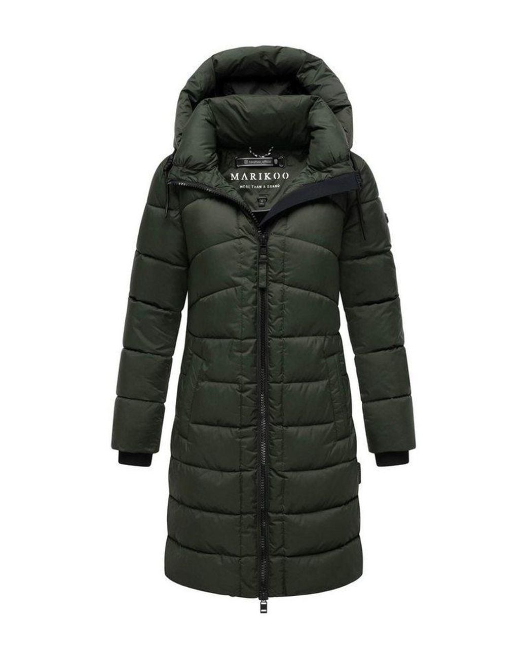 Marikoo Blue Winterjacke Kaltnäschen Mit Abnehmbarer Kapuze Und Hochschließendem Kragen