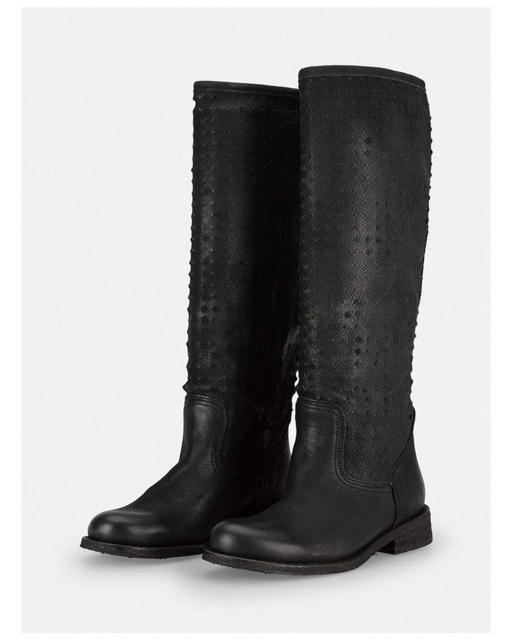 Felmini Black Stiefel Veloursleder Stiefel