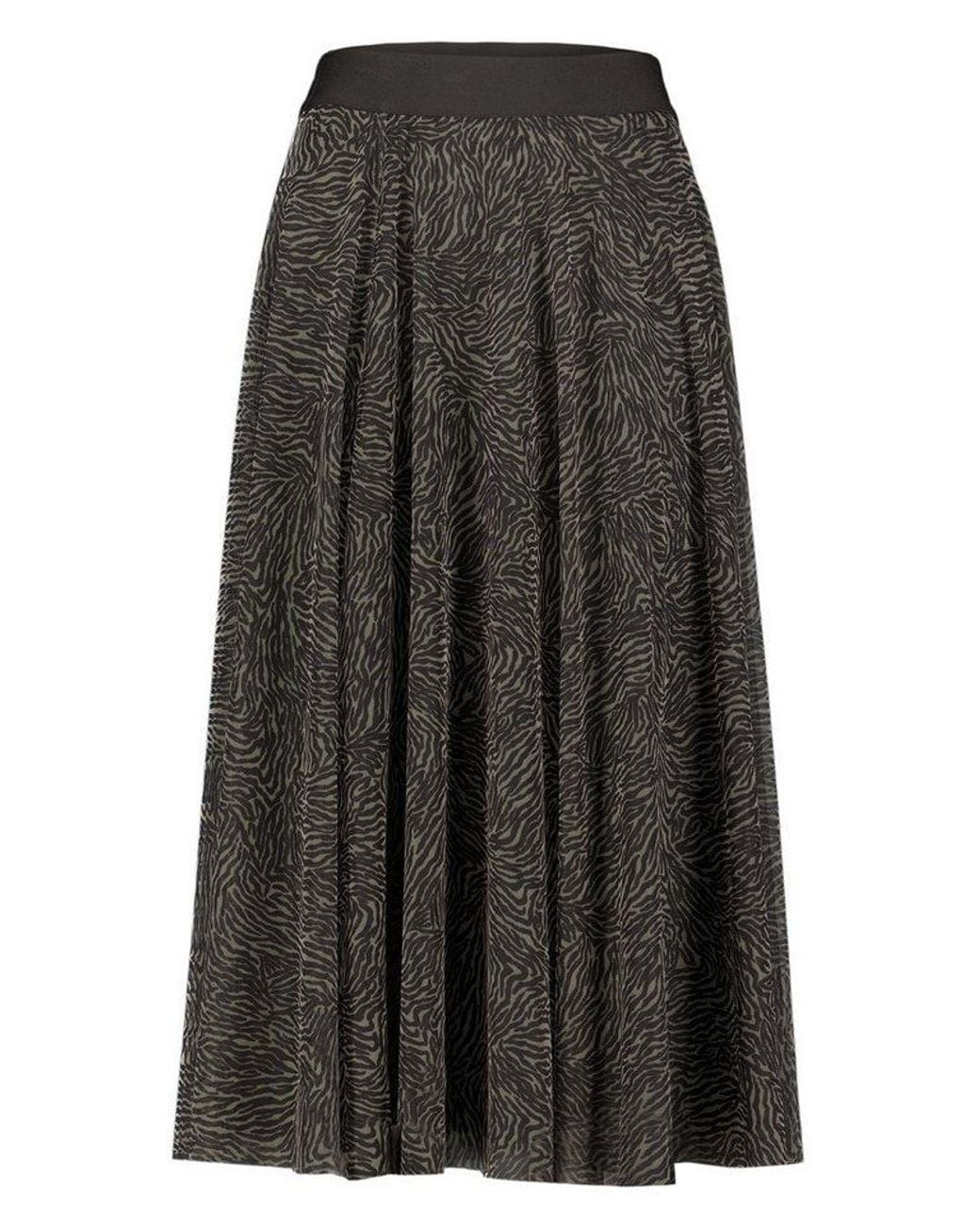 Zero Black Midirock Damen Mit Muster Material