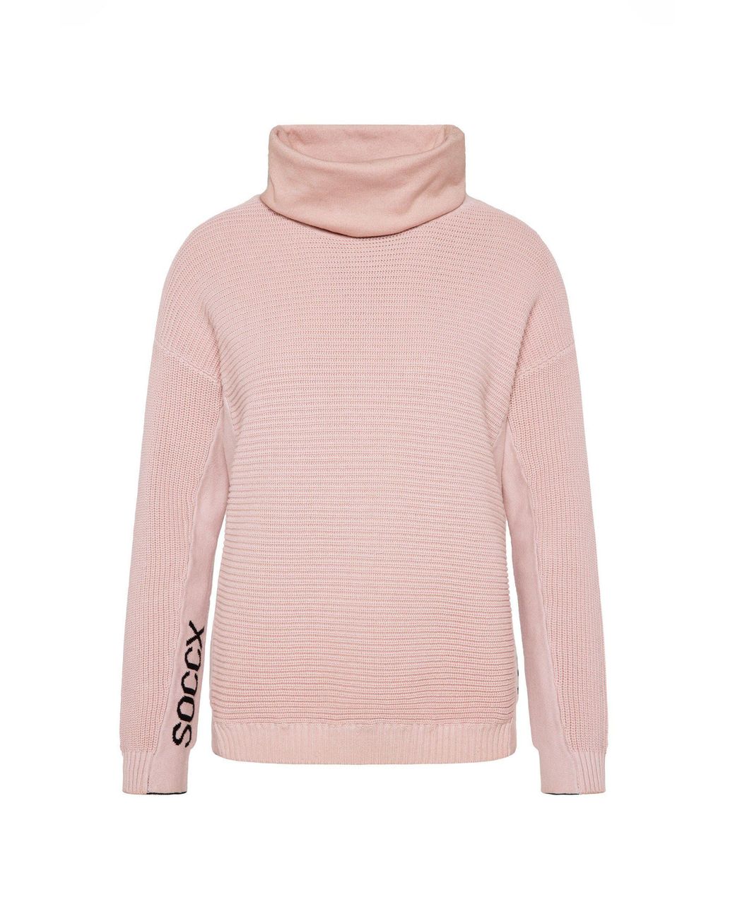 Pink DE Baumwolle SOCCX in Lyst Rollkragenpullover | aus