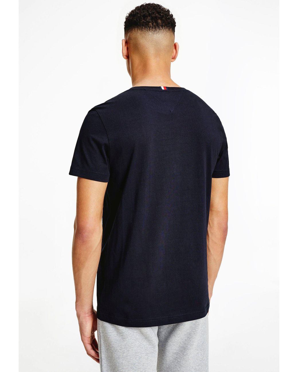 Tommy Hilfiger T-Shirt MULTI PLACEMENT TEE im schlichten Design in Blau für  Herren | Lyst DE