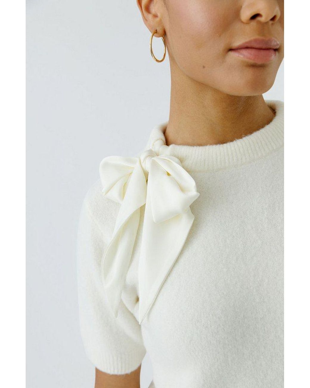 Ouí White Strickpullover