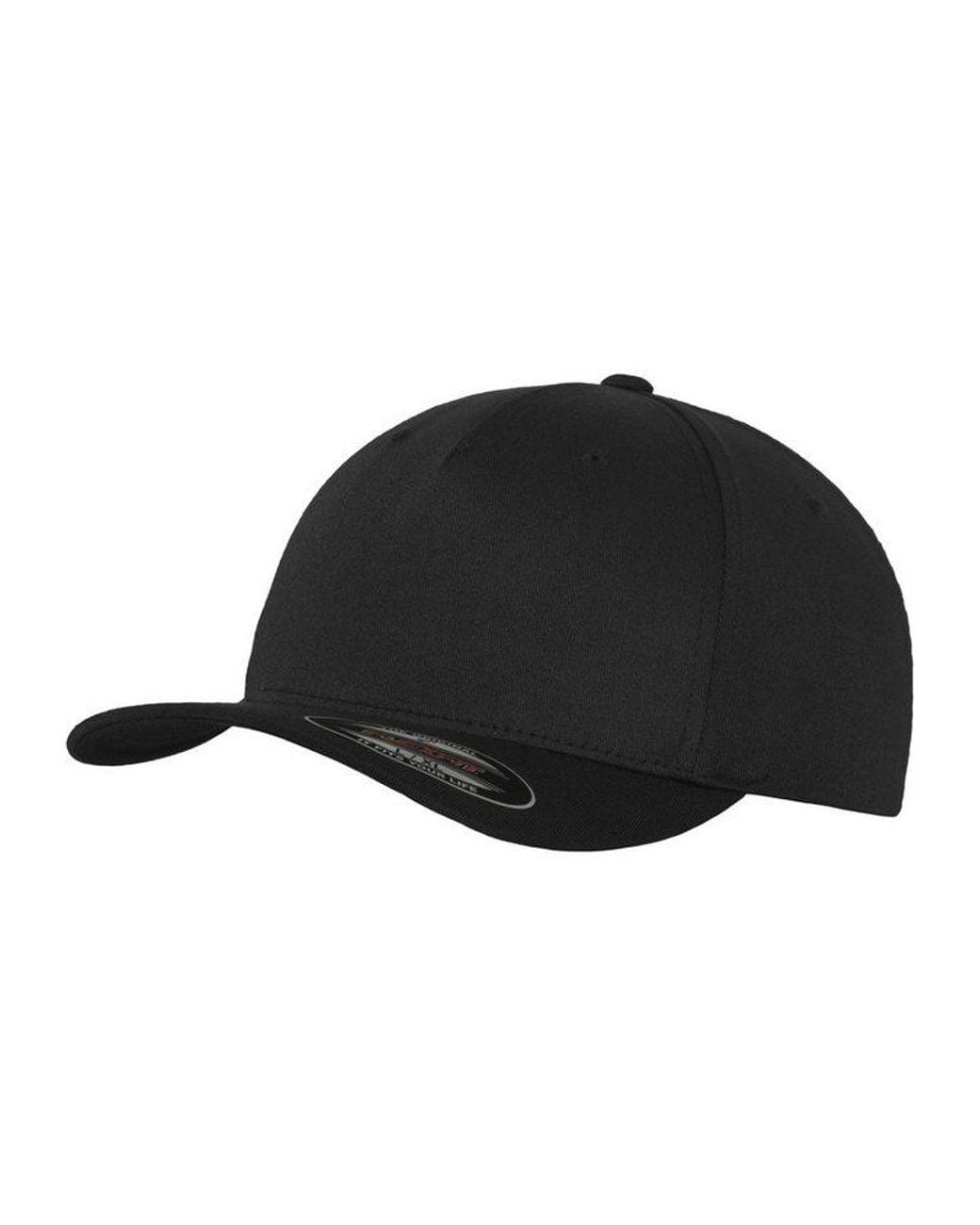 Flexfit Black Flex Cap 5 Panel