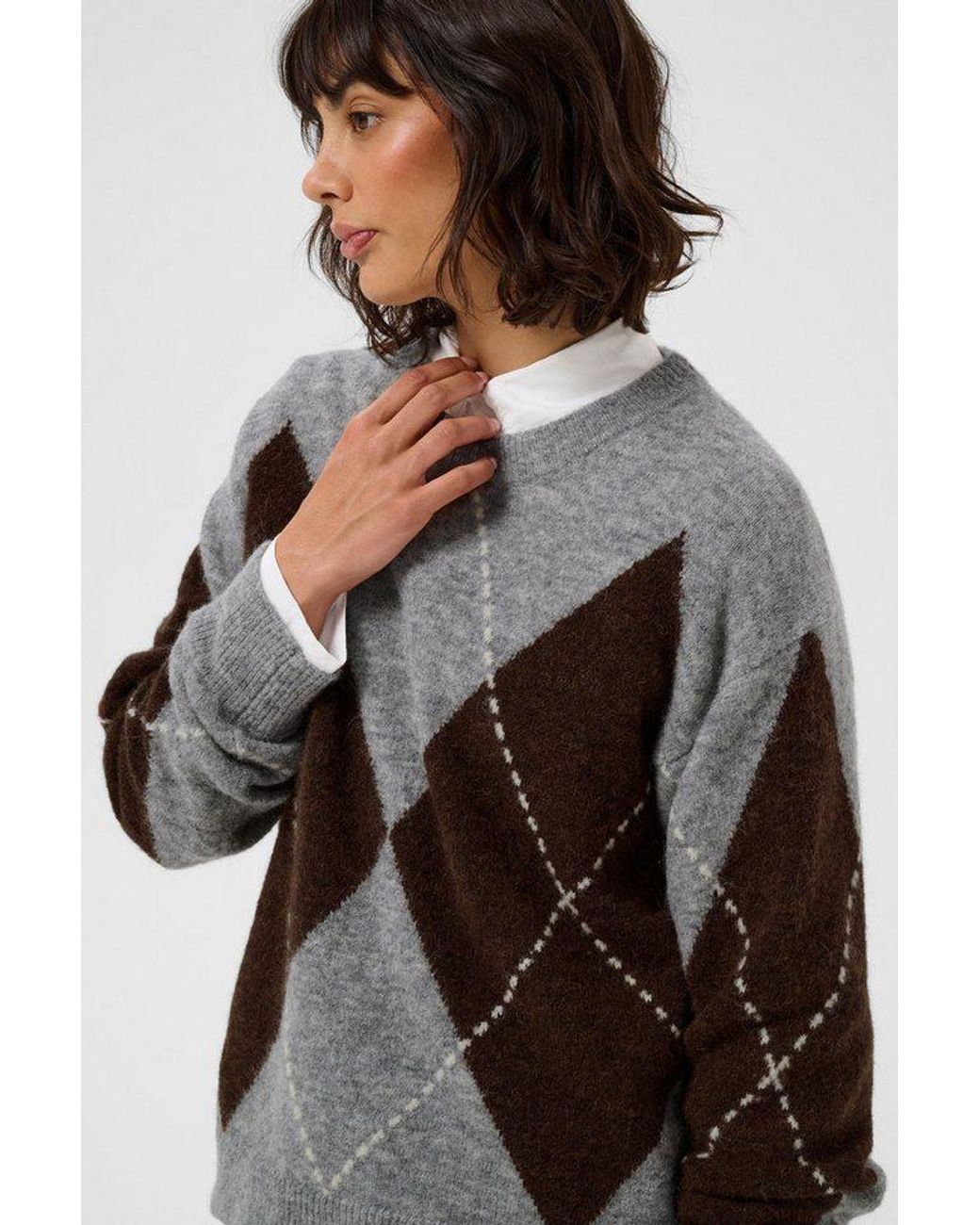 Part Two Brown Strickpullover Strickpullover Sorayaspw
