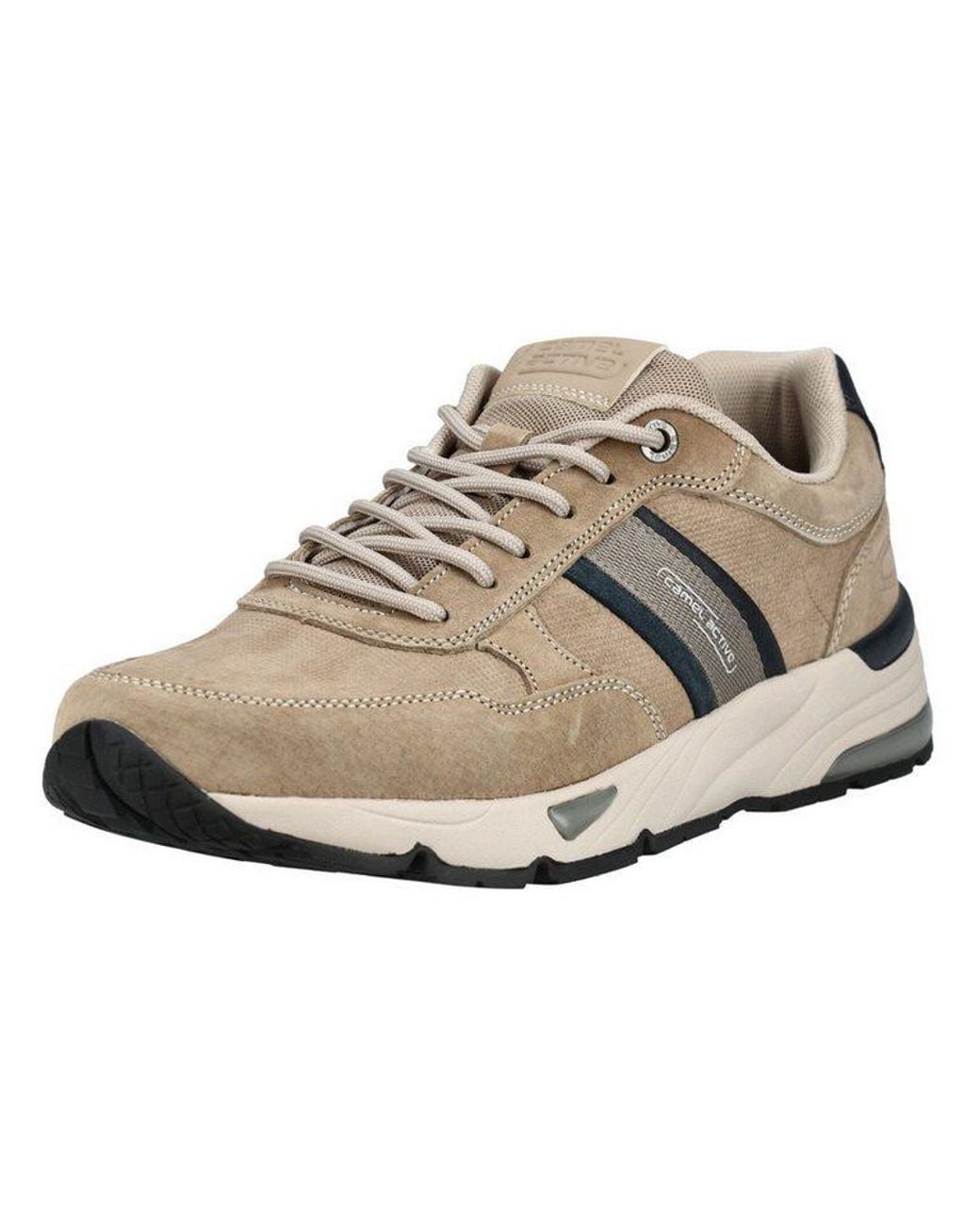 Camel Active Sneaker Nubukleder Sneaker in Natural für Herren