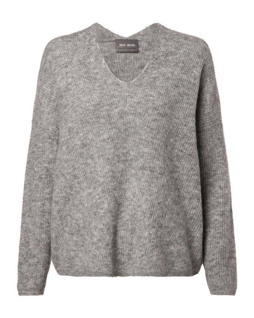 Mos Mosh Gray Strickpullover Mmthora