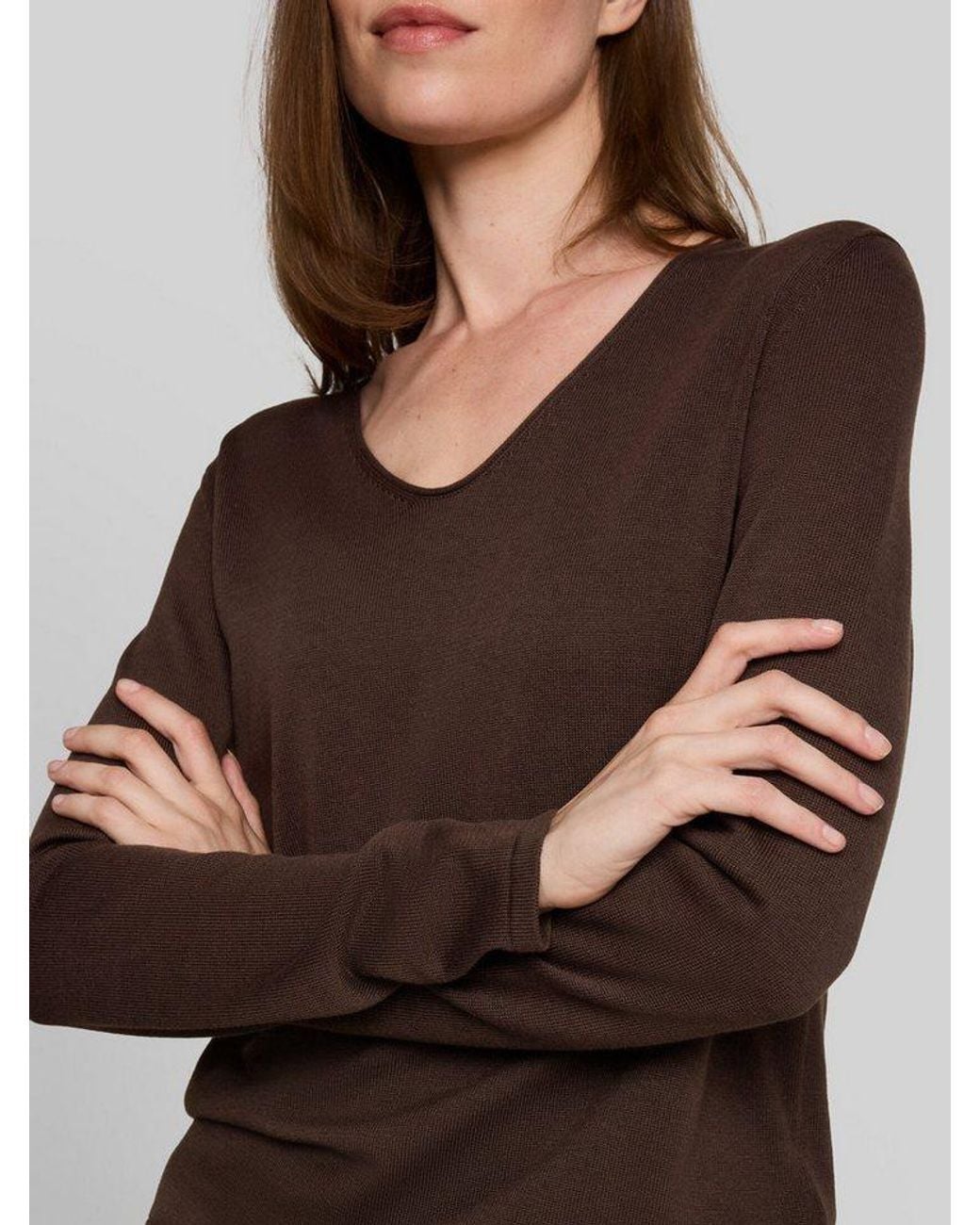 Tom Tailor Black Strickpullover Pullover & Strickjacken Strickpullover Mit V-Ausschnitt