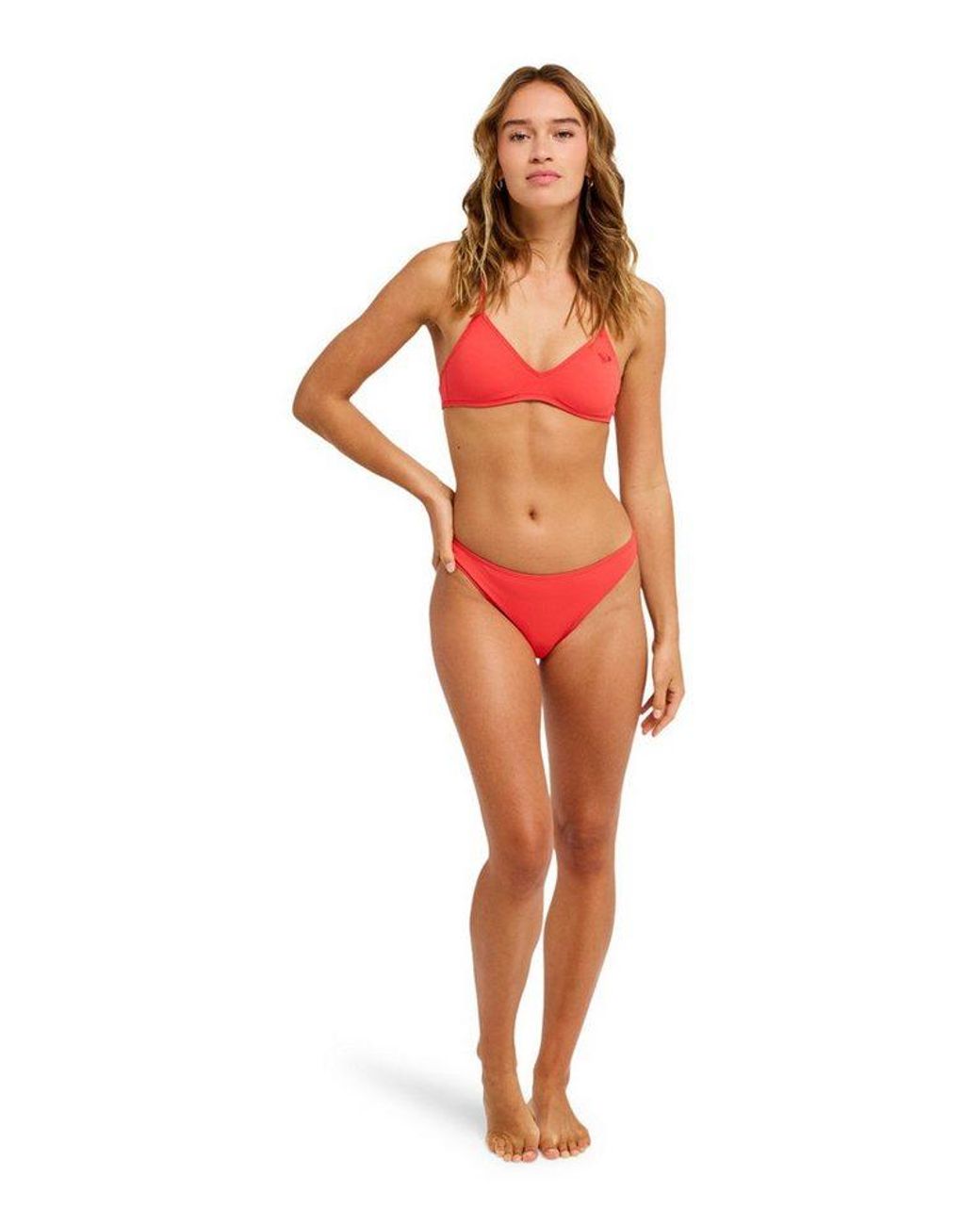Roxy Red Bikini-Hose Solid Essentials Moderate
