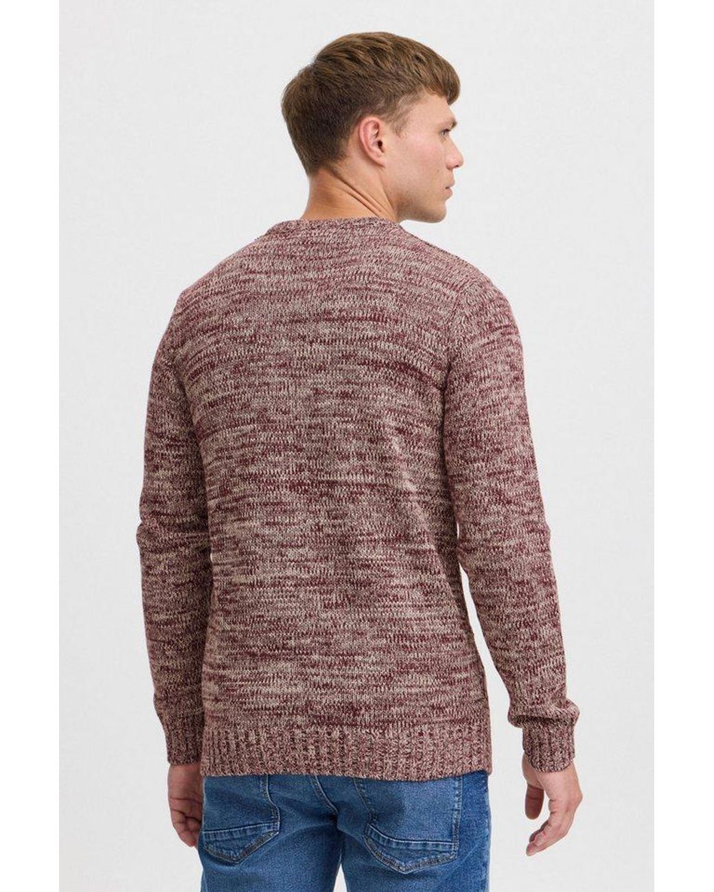 Solid Strickpullover Sdphilemon Strickpulli Mit Zopfstrickmuster in Red für Herren