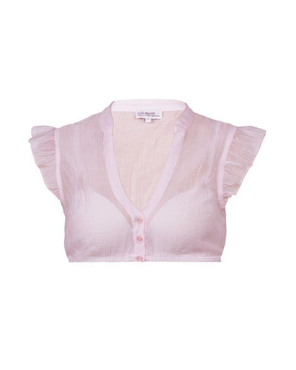 Marjo Pink Dirndlbluse Dirndlbluse