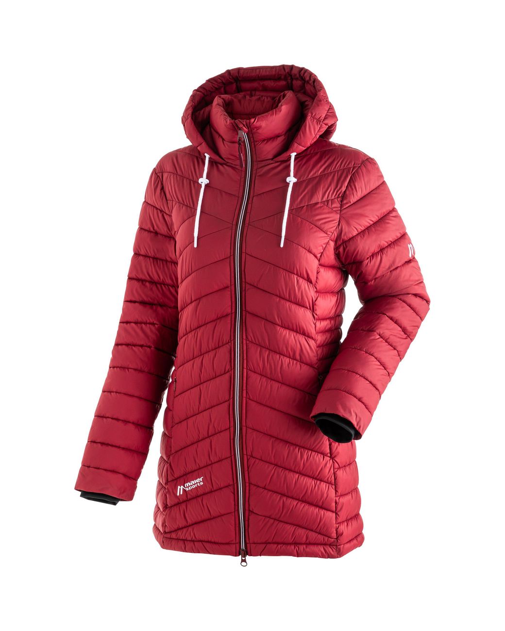 Maier Sports Funktionsjacke Notos Coat Steppmantel warmer PrimaLoft® W Outdoormantel Isolation DE / Rot in Lyst | mit
