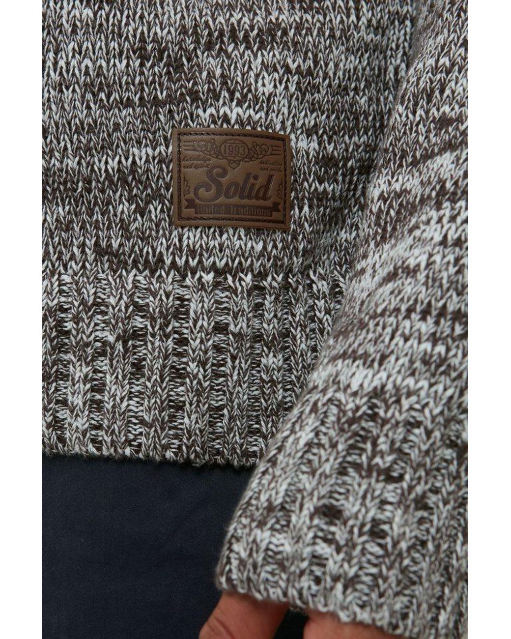 Solid Troyer Sdphilostrate Strickpulli in Gray für Herren