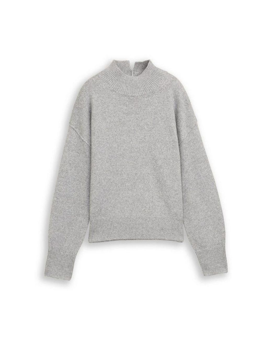 Tom Tailor Gray Strickpullover Mit Rippbündchen