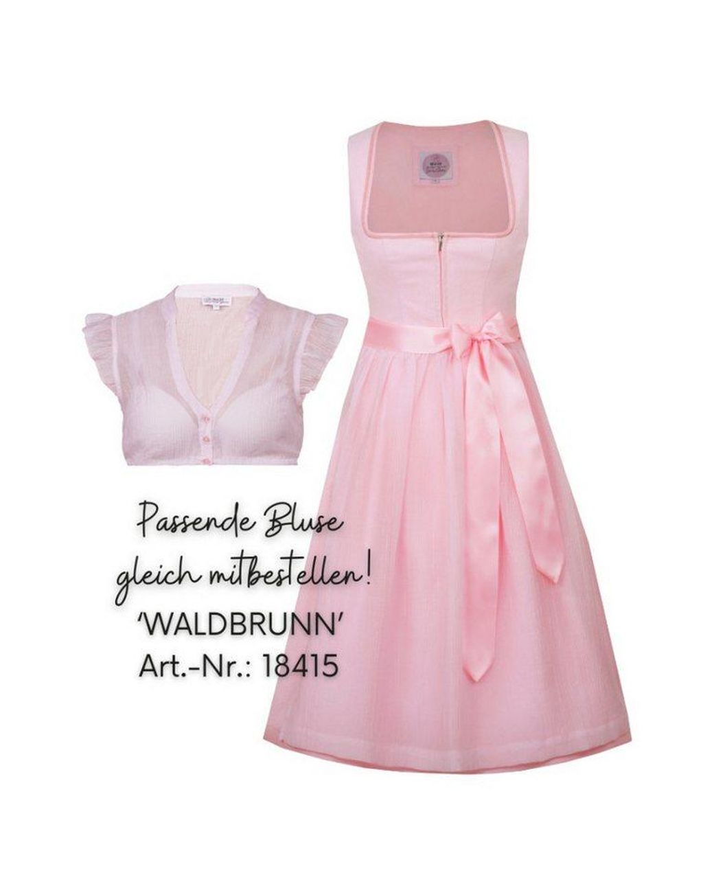 Marjo Pink Dirndlbluse Dirndlbluse