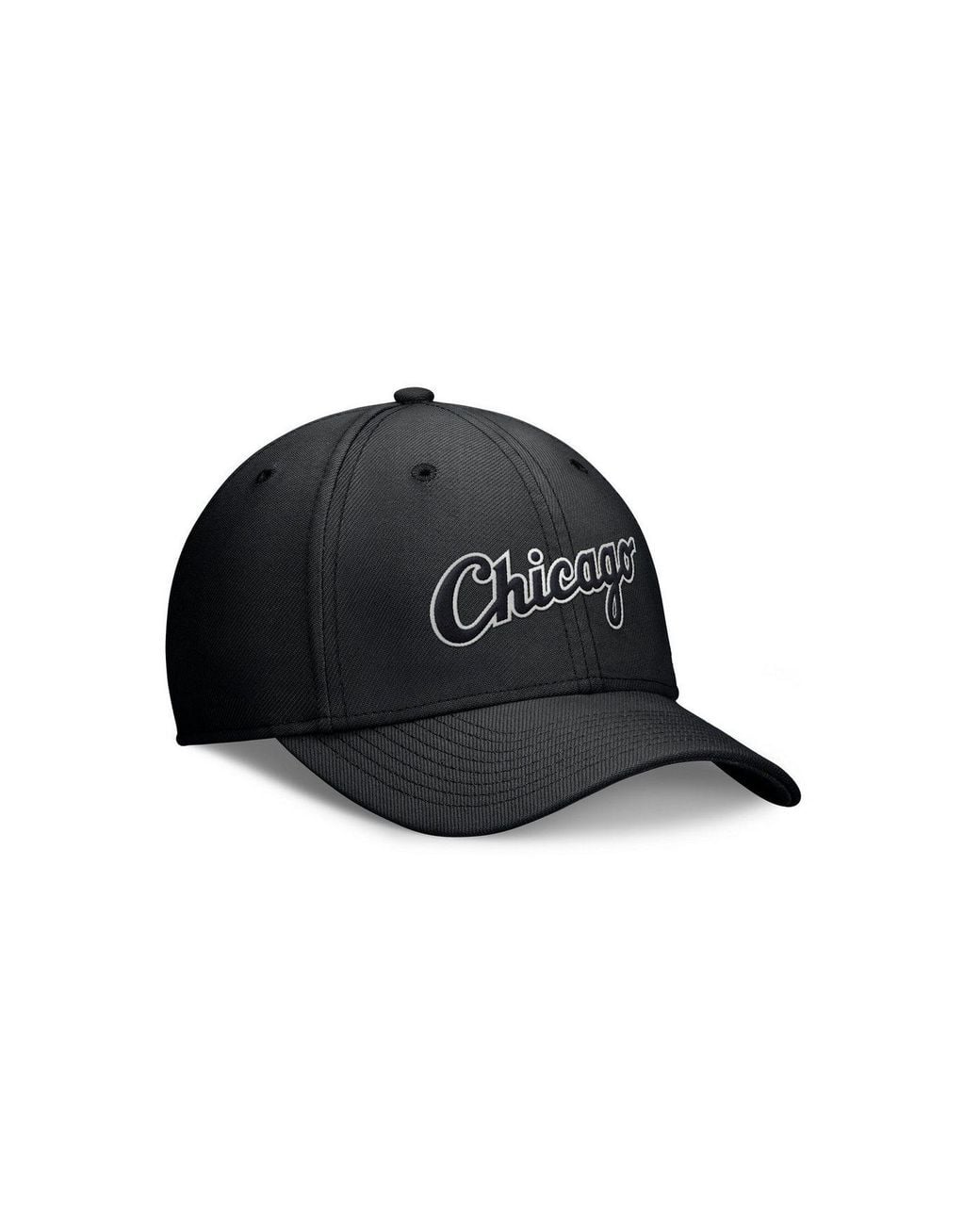 Nike Black Baseball Cap Cap Chicago Sox Structured Swooshflex
