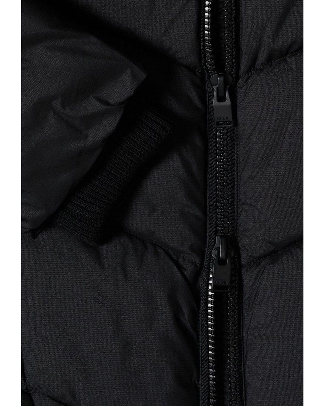 Cecil Black Softshelljacke Mit Kapuze