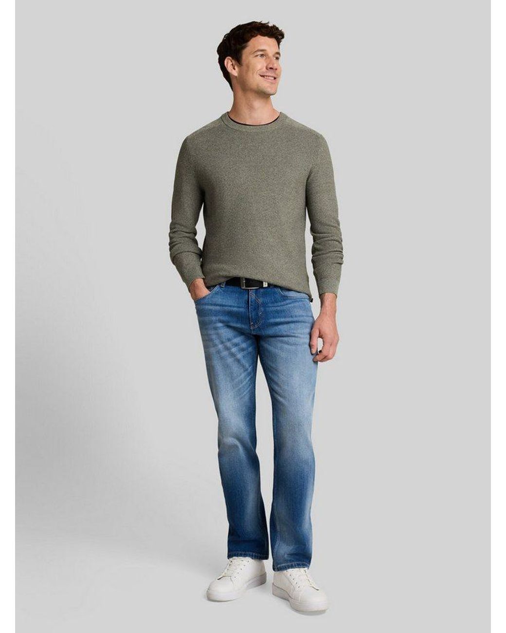 Tom Tailor Strickpullover Pullover & Strickjacken Strickpullover Aus Baumwolle in Gray für Herren