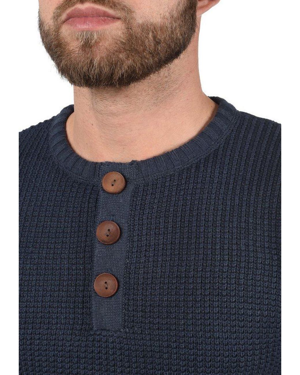 Solid Strickpullover Sdterrance Strickpulli in Blue für Herren
