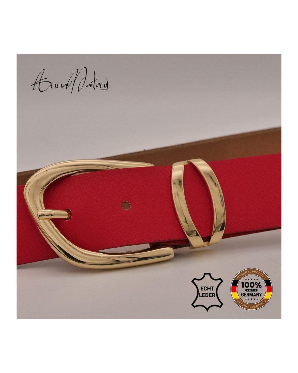 Annamatoni Red Ledergürtel Ledergürtel Lora Ledergürtel Lora