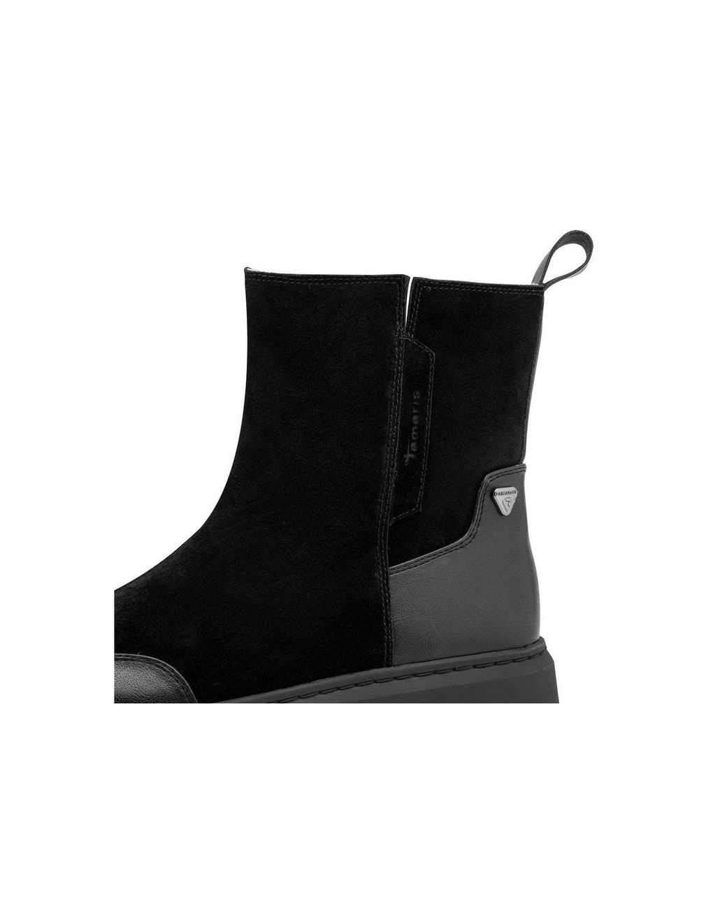 Tamaris Black Schnürstiefelette Warmfutter