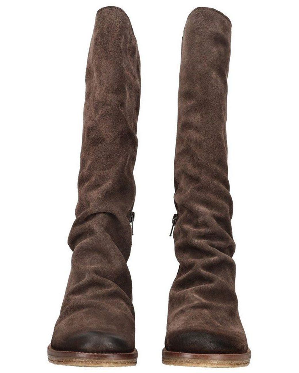 Felmini Brown Stiefel Veloursleder Stiefel