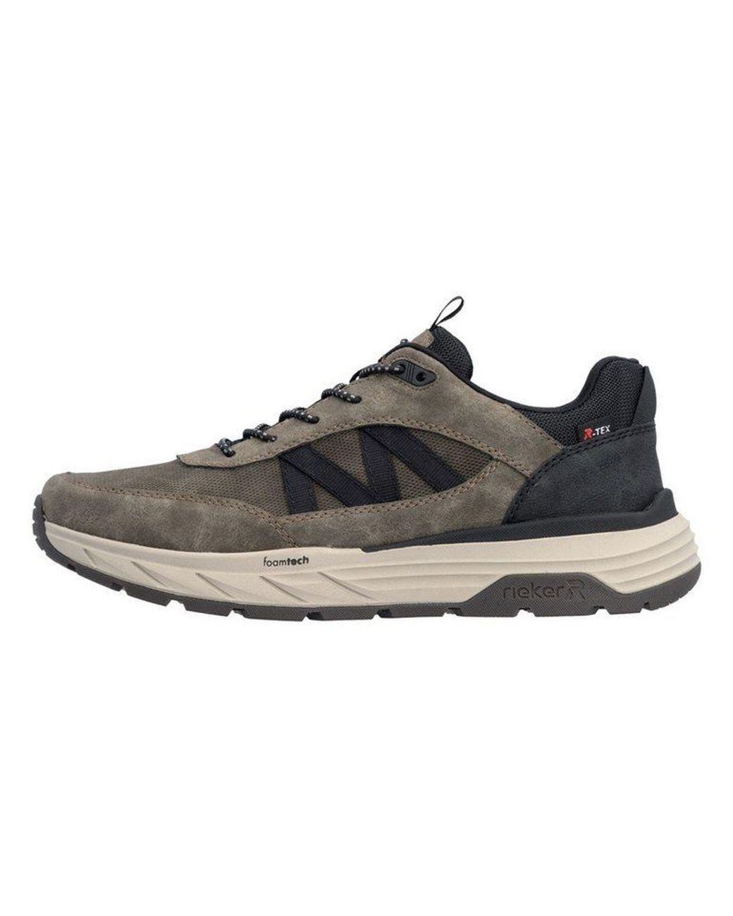 Rieker Sneaker Lederimitat/Textil Sneaker in Brown für Herren