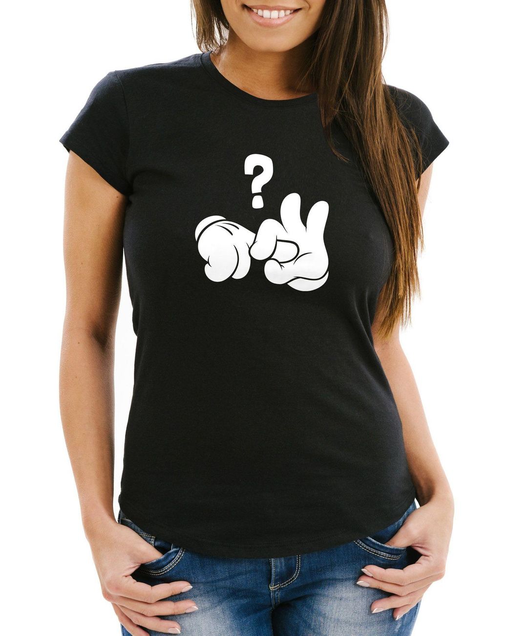 MoonWorks T- Comic Hände Ficken Bumsen Fragezeichen Fun-Shirt lustiger  Aufdruck ® mit Print in Schwarz | Lyst DE
