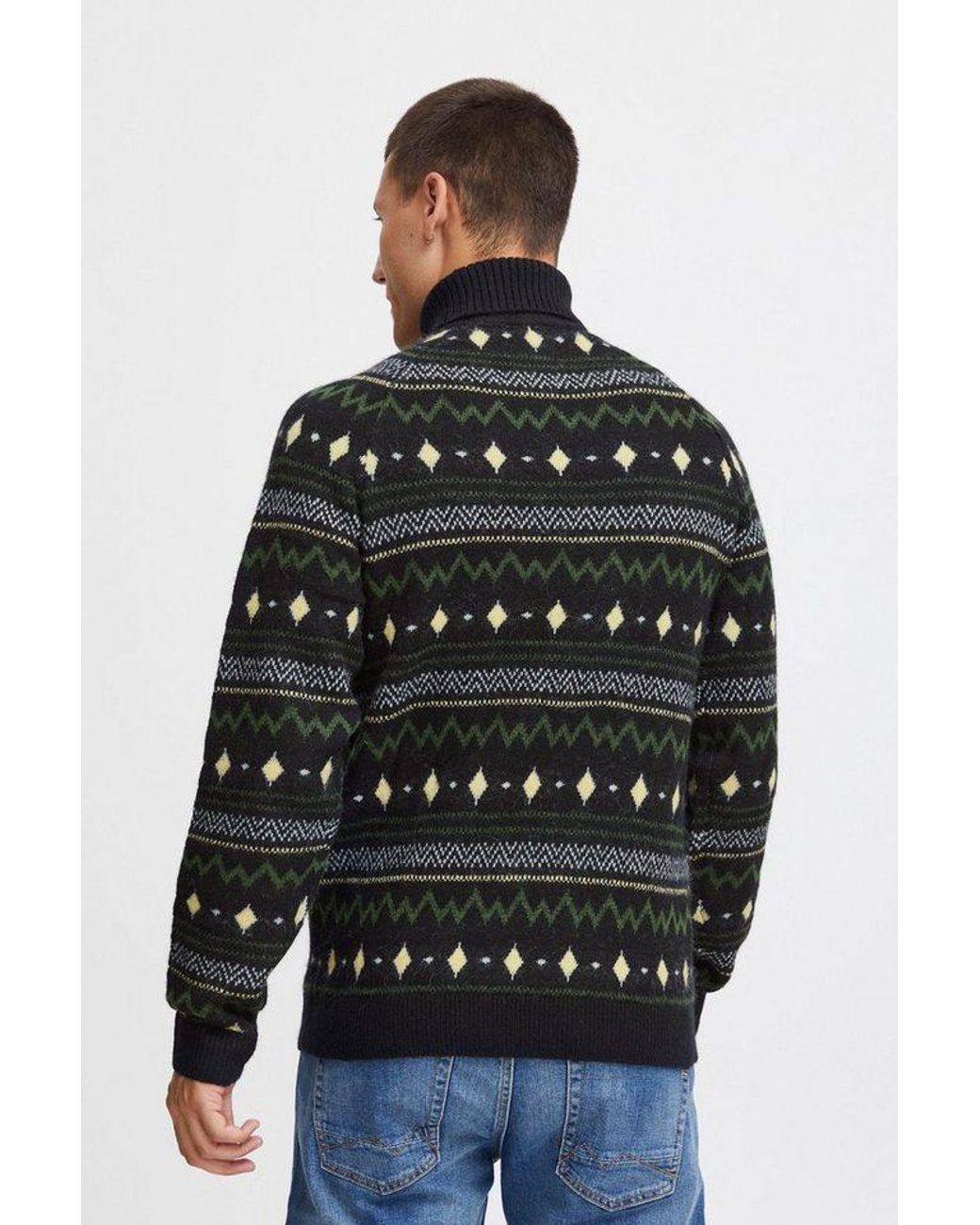Blend Rollkragenpullover Bhpullover Stilvoller Basic Strickpullover Mit Rollkragen in Black für Herren