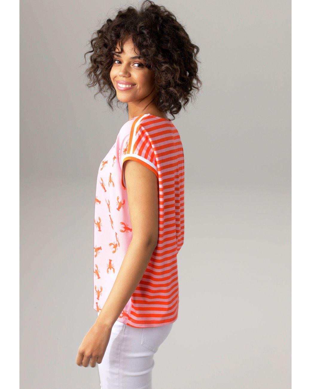 Dessin T-Shirt kleinen CASUAL mit DE graphischem Hummern oder Pink in | Aniston Lyst