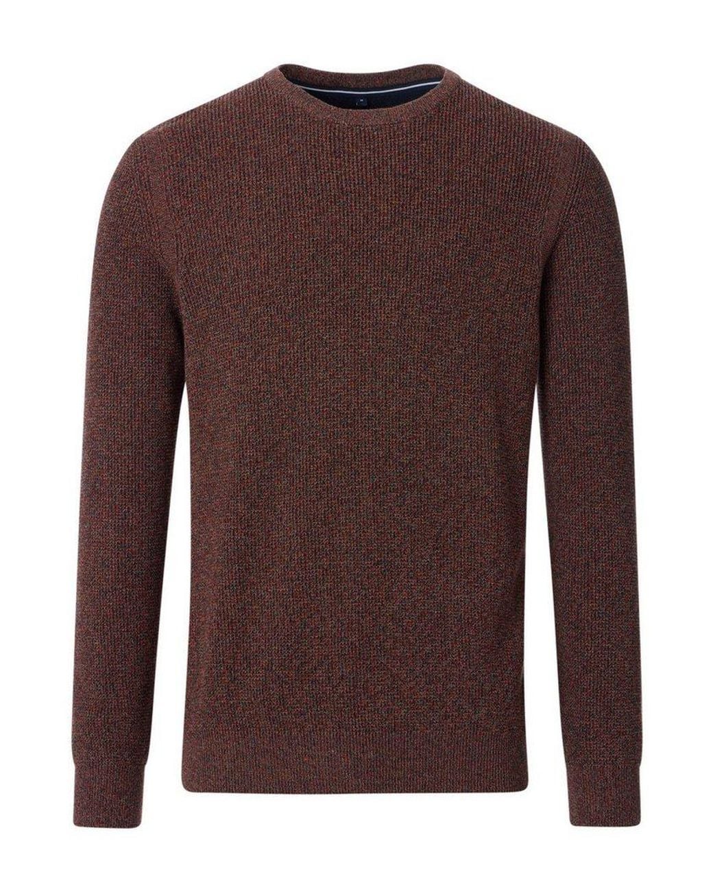 CASA MODA Strickpullover Pullover Uni in Brown für Herren