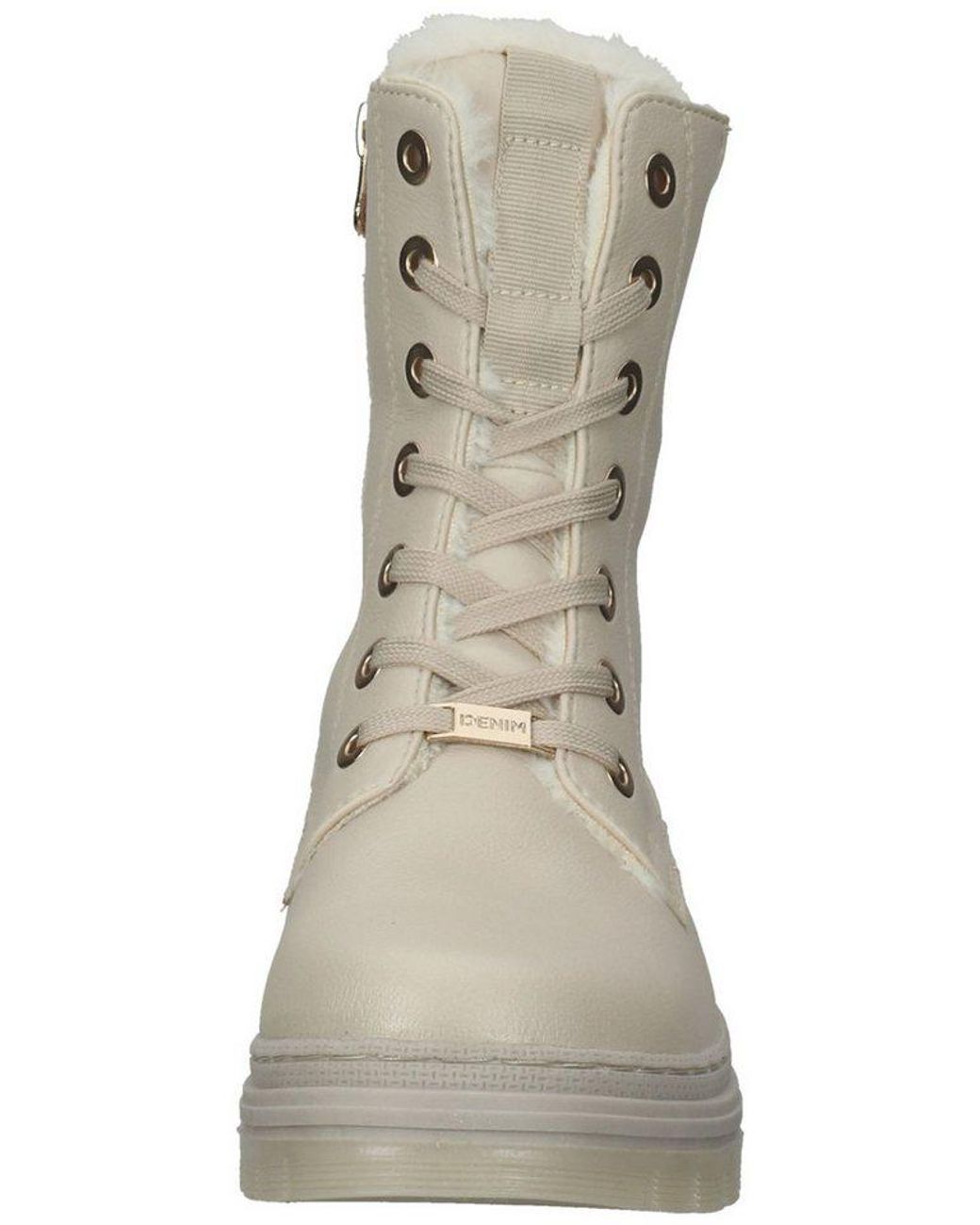 Tom Tailor Natural Stiefelette Pu Schnürstiefelette