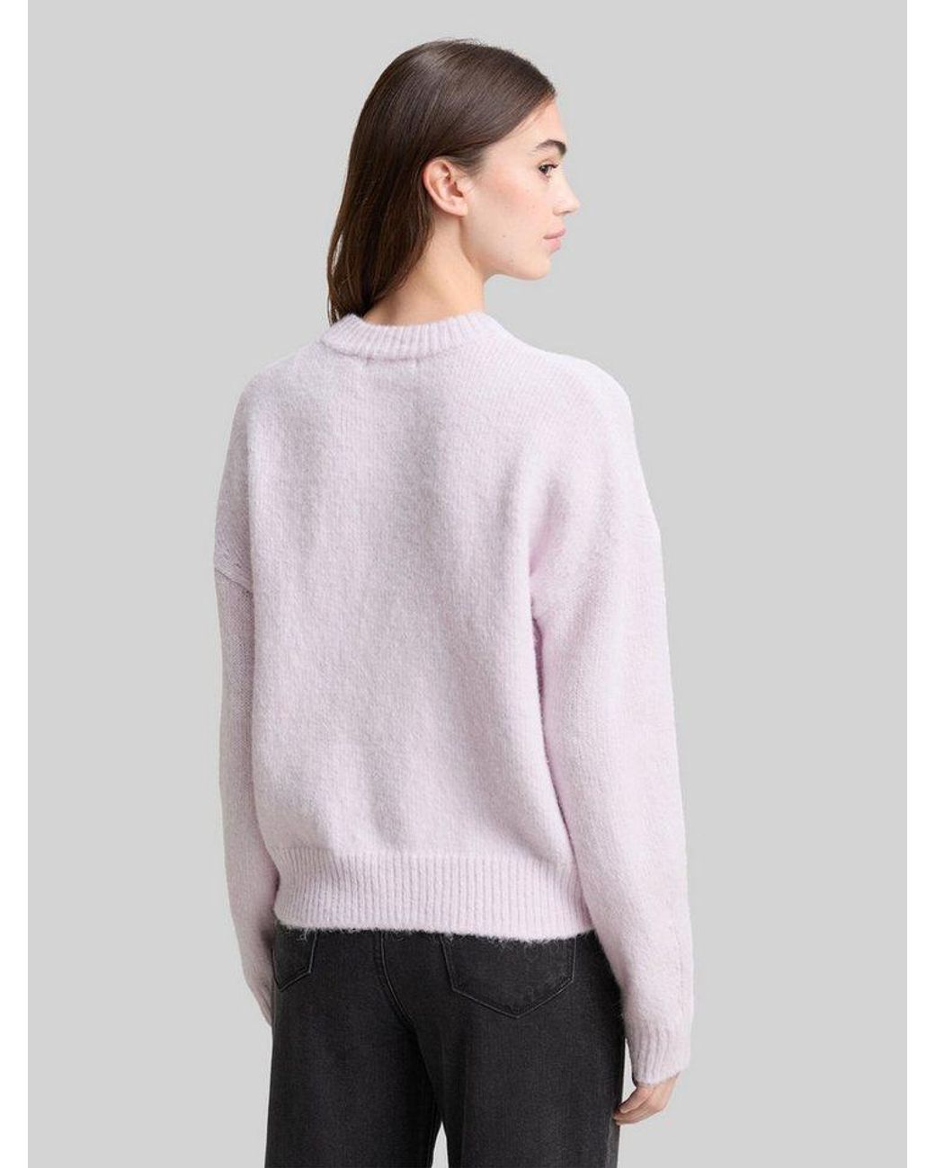 Tom Tailor White Strickpullover Pullover & Strickjacken Oversize Strickpullover