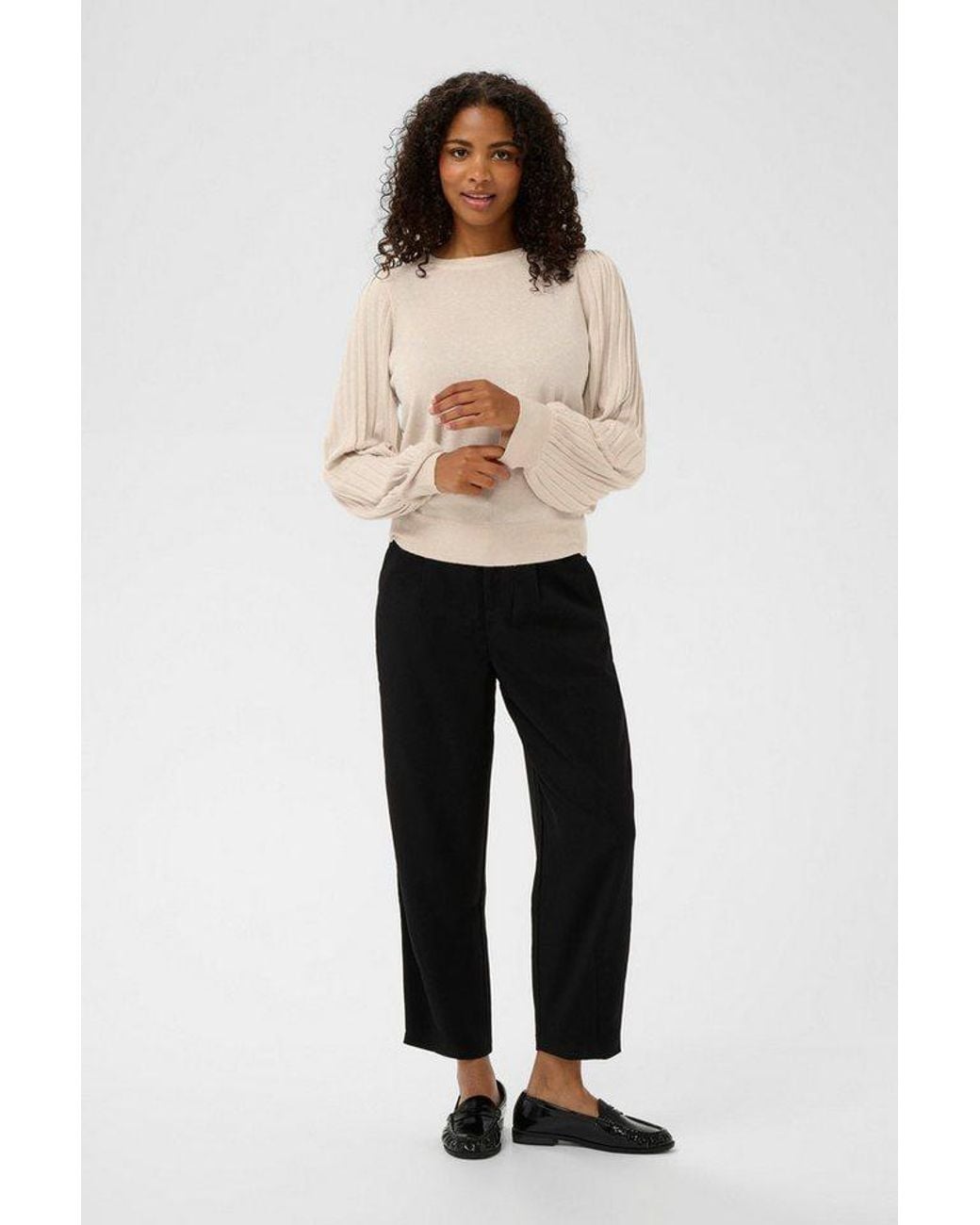 Kaffe Black Strickpullover Strickpullover Karegina