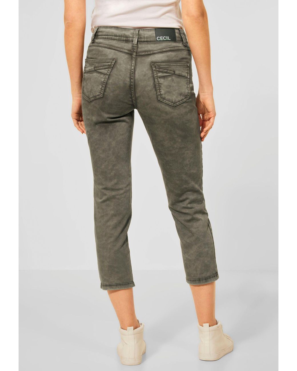 Cecil 5-Pocket-Hose Style New York mit verzierten Taschen in Grau | Lyst DE