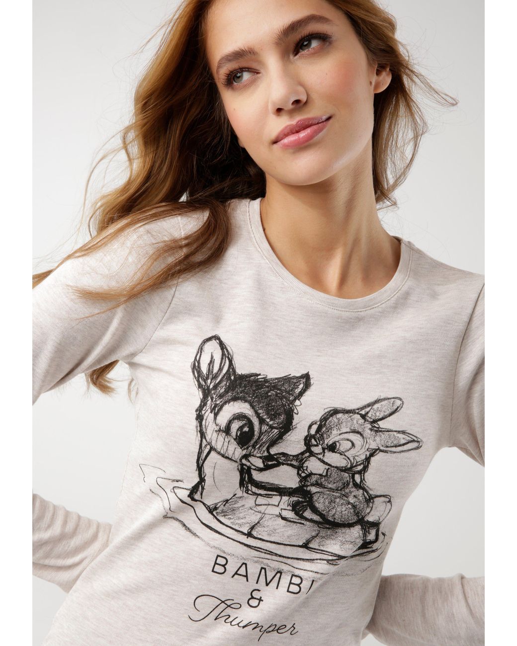 Kangaroos Langarmshirt Bambi & Klopfer mit Motiv-Druck in Weiß | Lyst DE