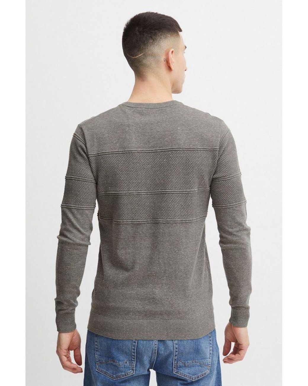 11 Project Strickpullover Pryannis Modischer Pullover in Gray für Herren