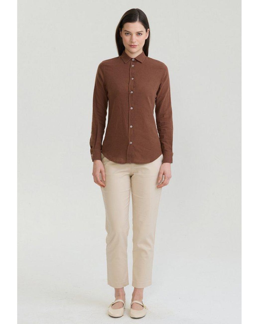 Felix Hardy Brown Hemdbluse Basic Hemd