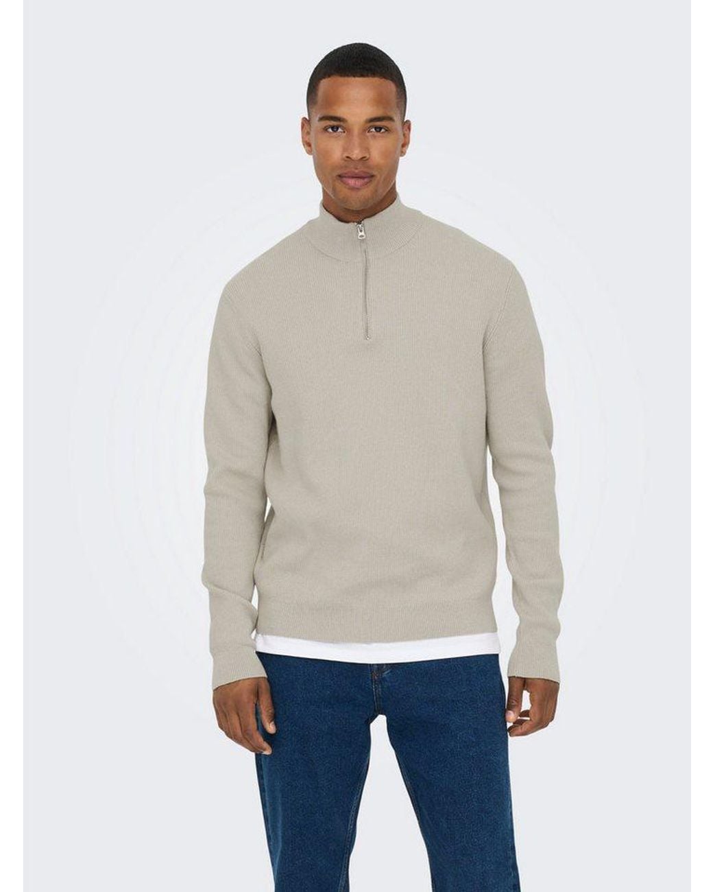 Only & Sons Strickpullover Os Knit in Natural für Herren