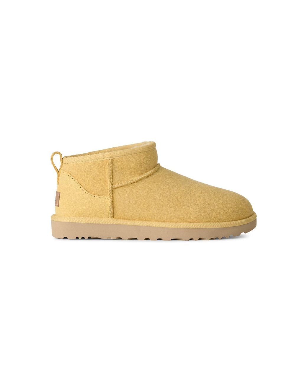 Ugg Black W Classic Ultra Mini Schlupfboots Winterboots Mit Ziernähten Und Logoaufnäher An Der Ferse