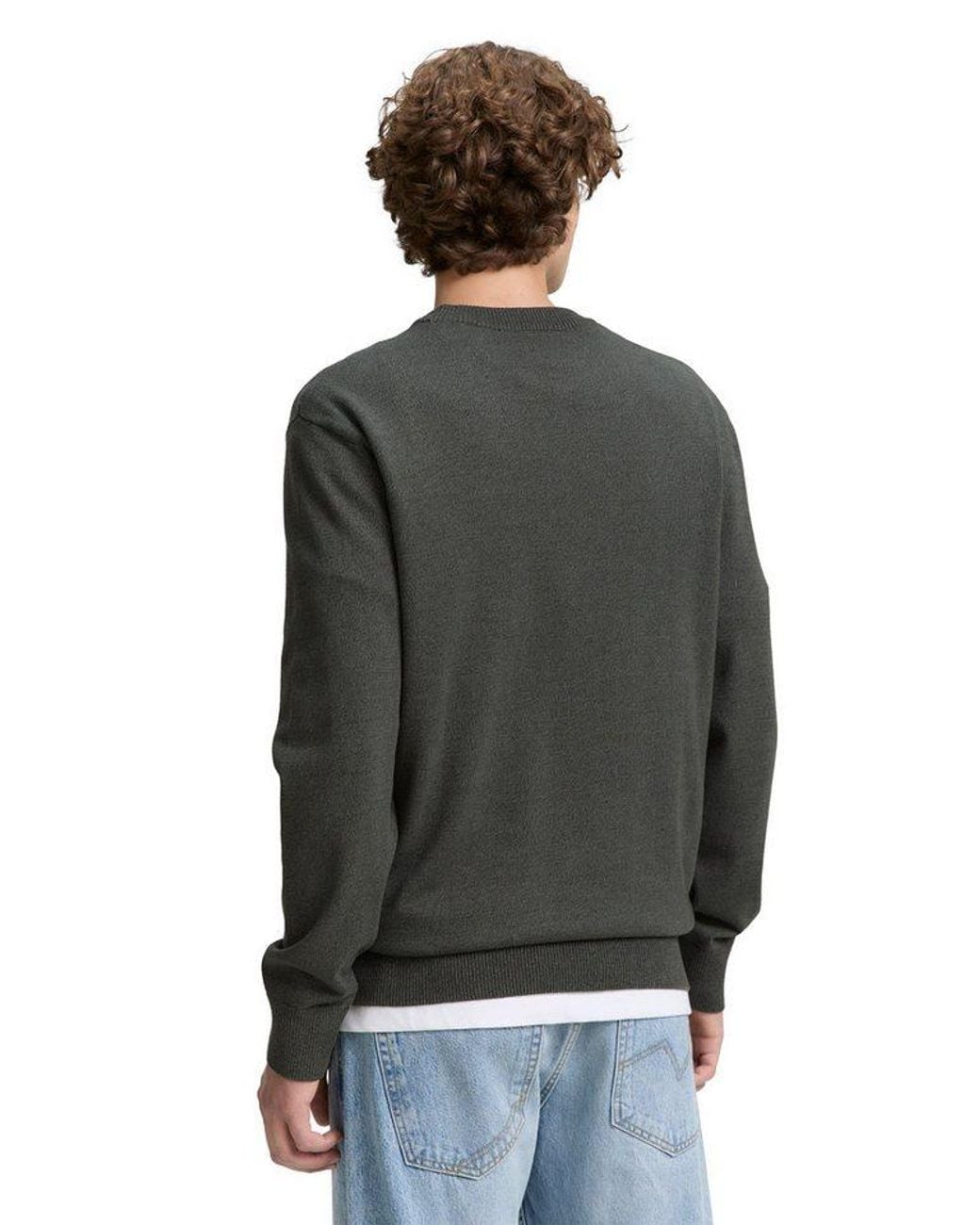 Tom Tailor Strickpullover in Gray für Herren