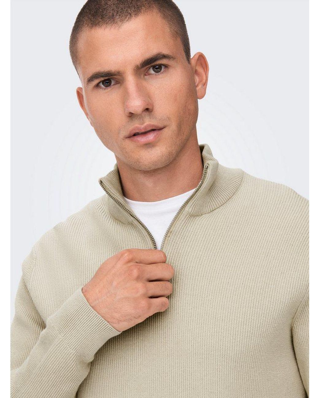 Only & Sons Strickpullover Os Knit in Natural für Herren