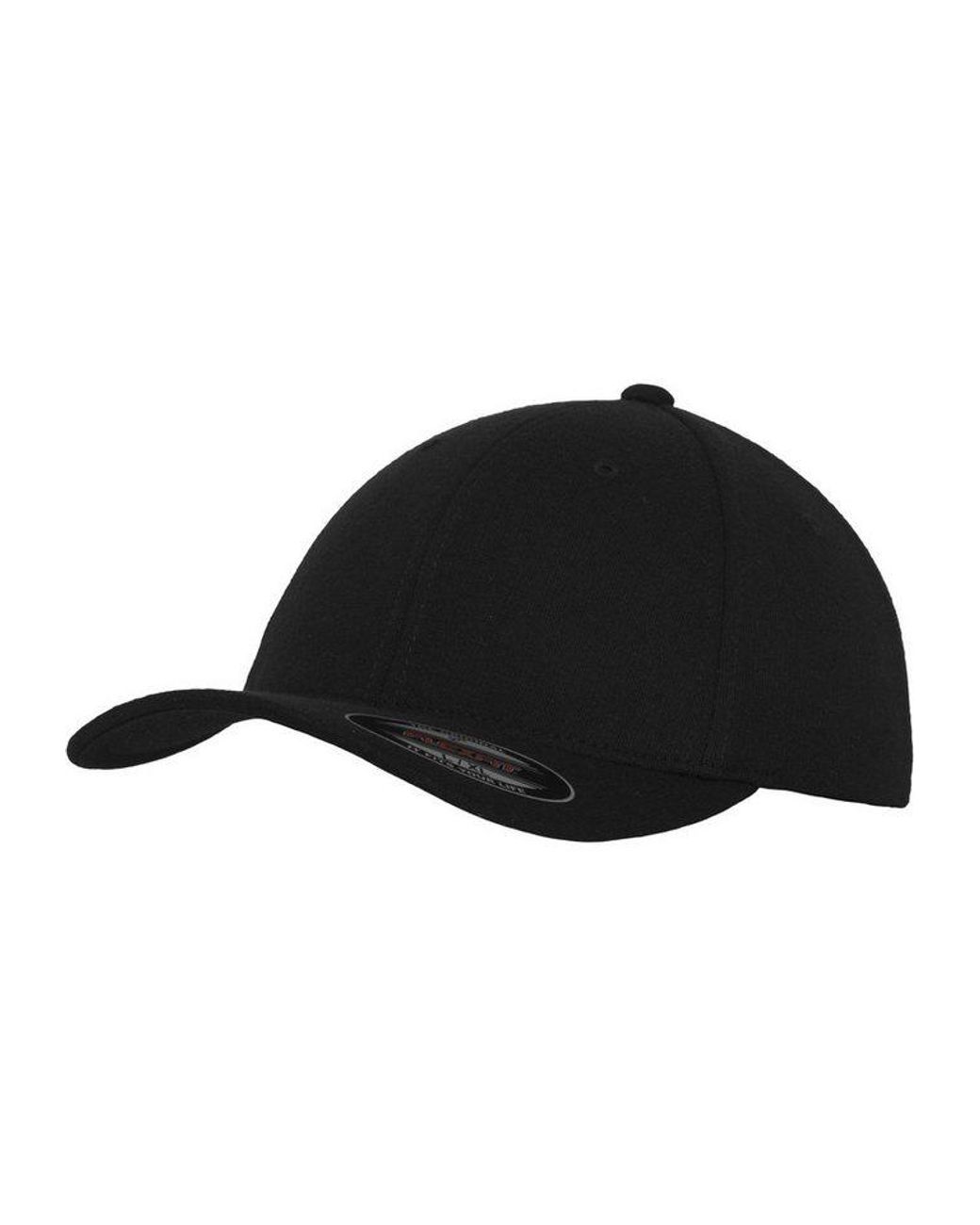 Flexfit Black Flex Cap Double Jersey