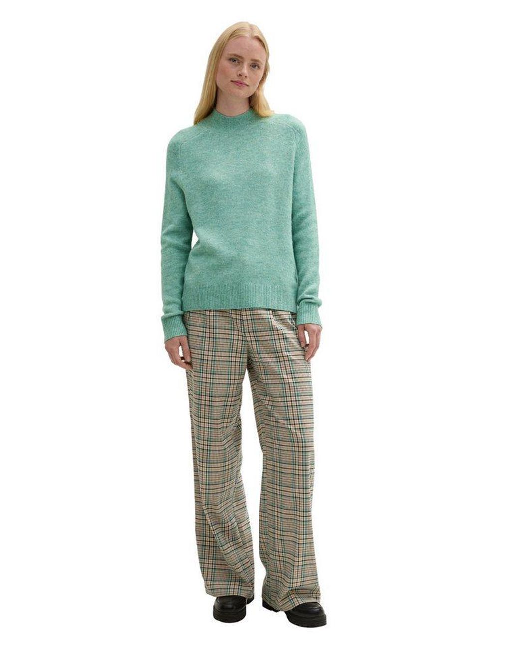 Tom Tailor Green Strickpullover Mit Extra Langen Ärmeln