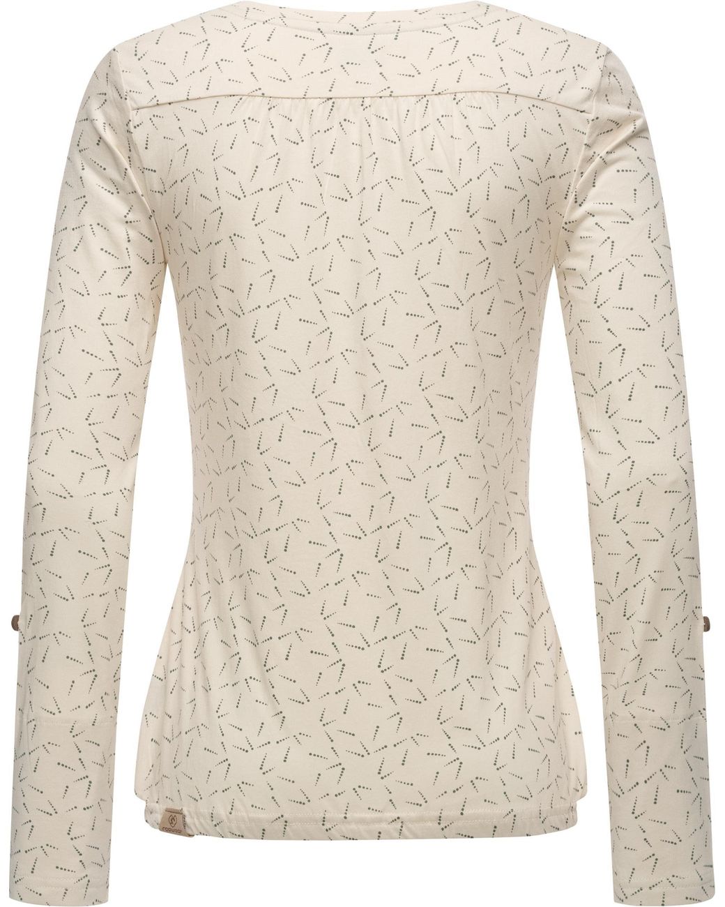 Ragwear Langarmshirt Pinchi Dots Stylisches Longsleeve mit Knöpfen in Weiß  | Lyst DE | V-Shirts