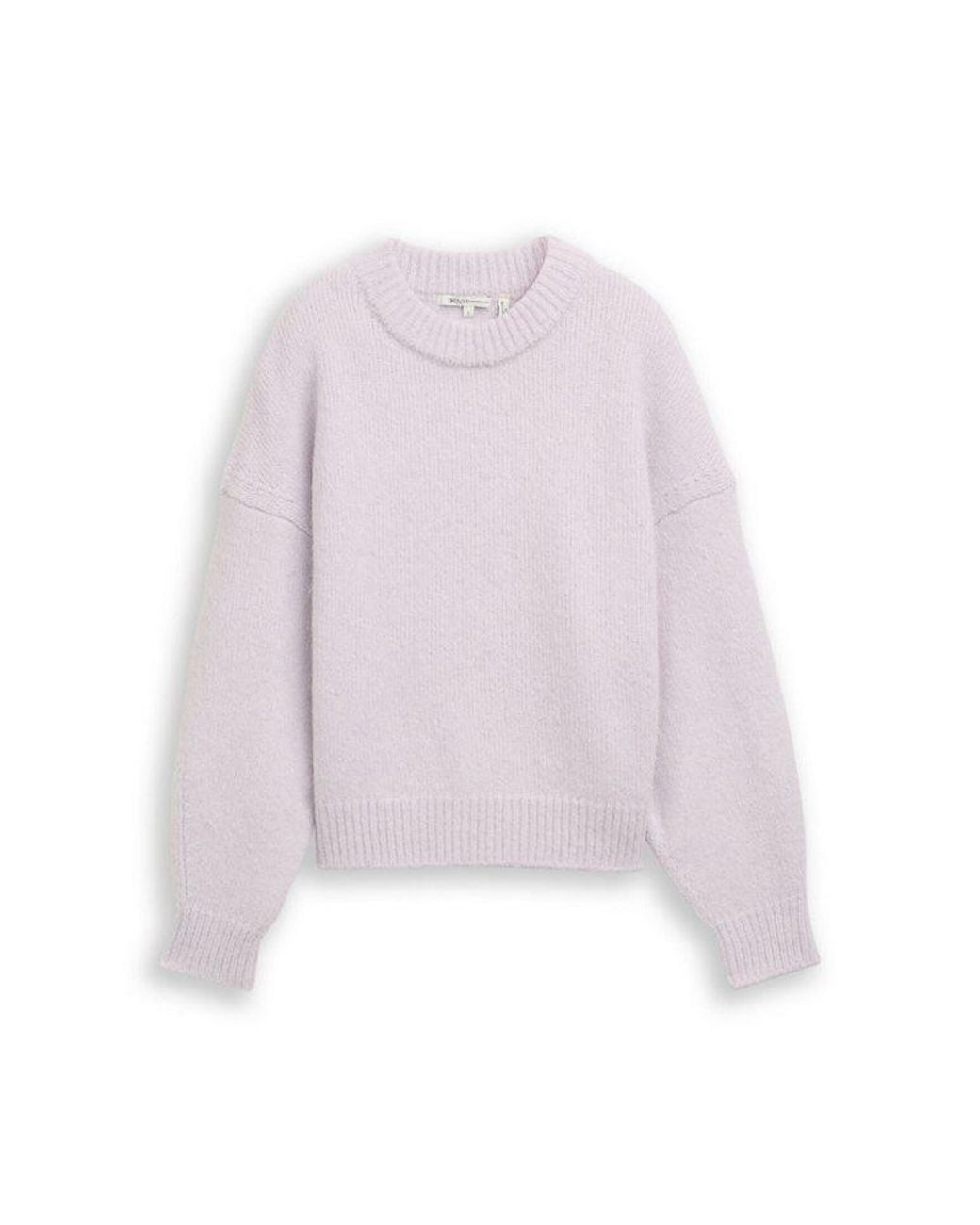 Tom Tailor White Strickpullover Pullover & Strickjacken Oversize Strickpullover